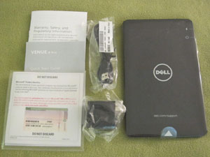 DELL Venue8 proの箱の中身